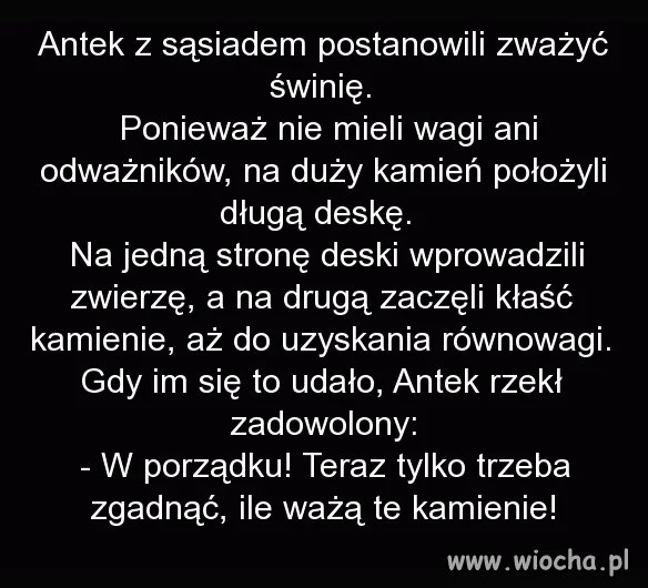 Z życia wiochmena