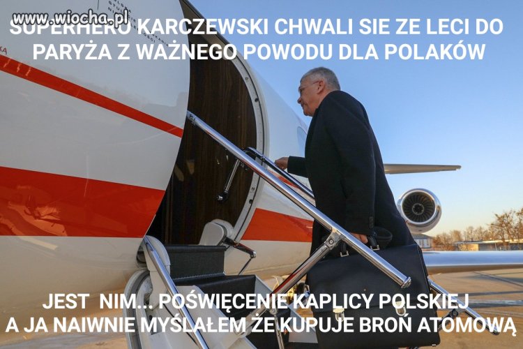 ,,Super wazna" podróż zagraniczna piskacyka