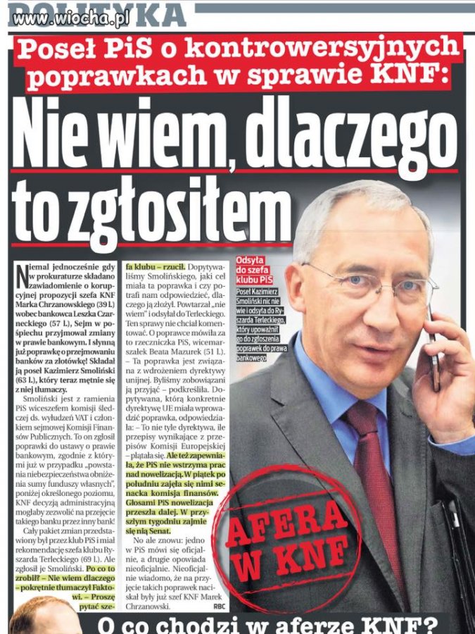 Może Terlecki odpowie