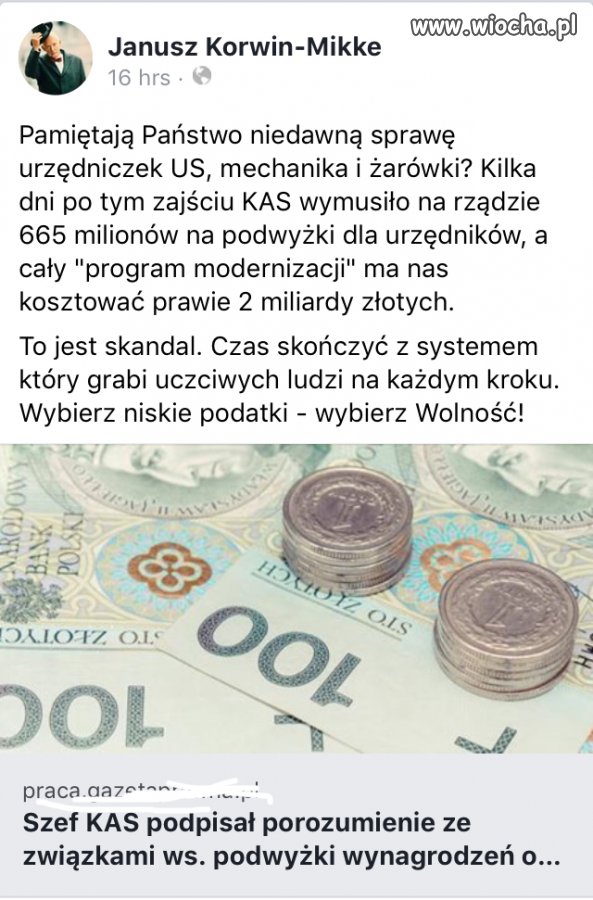 Podwyżki dla urzędników