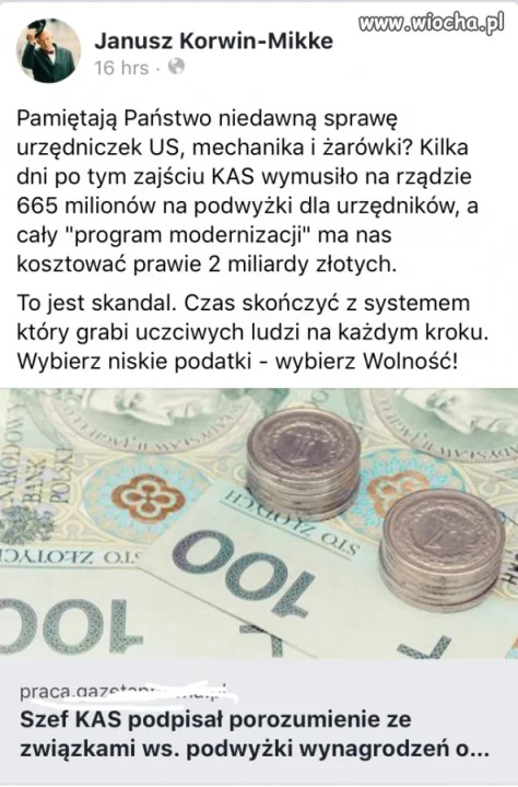 Podwyżki dla urzędników