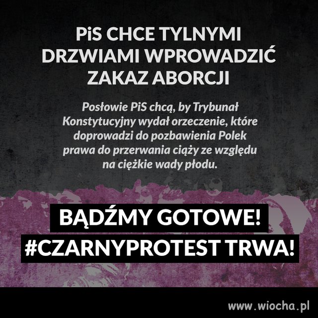 Ja się przyłączam do protestu