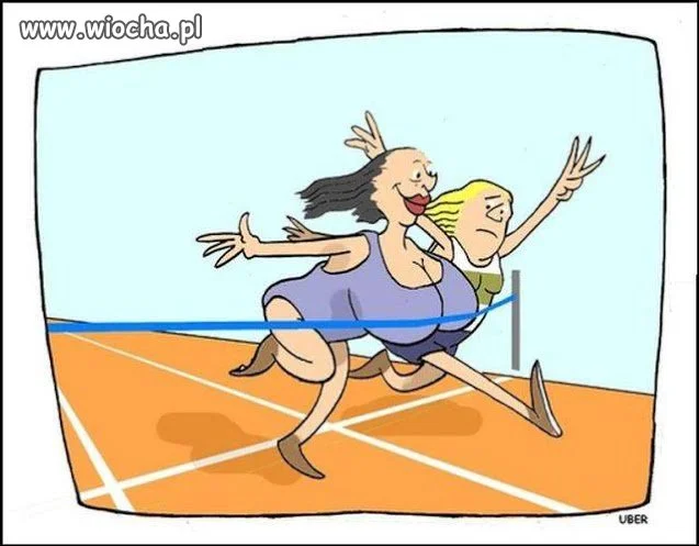 Niektóre piersi naprzód