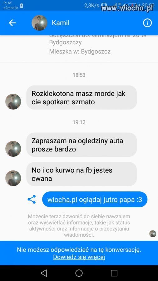 Ciekawa rozmowa z handlarzem