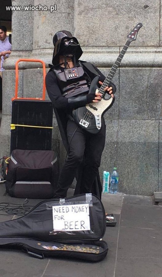 Teraz wiedziałem, że Darth Vader kocha piwo.
