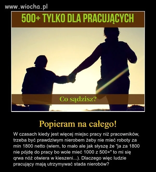 Tak powinno być od samego początku. 