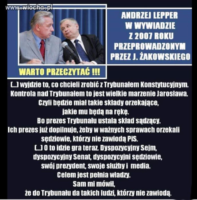 Chcieli go wrobić w afere gruntową
