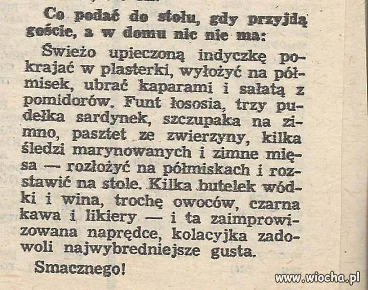 Co podać