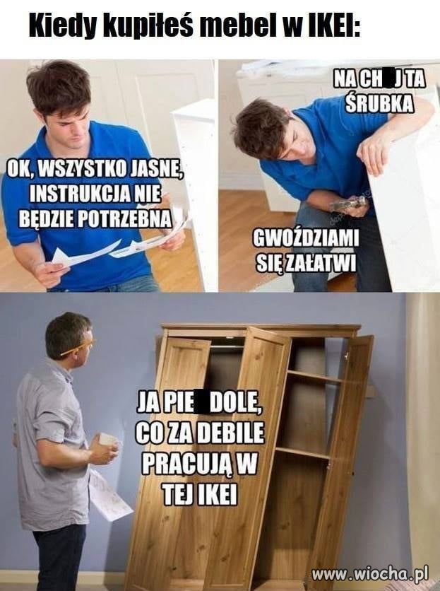 Meble z Ikeii