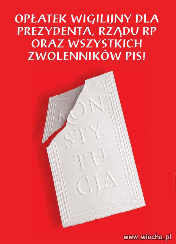 Tylko taką konstytucję