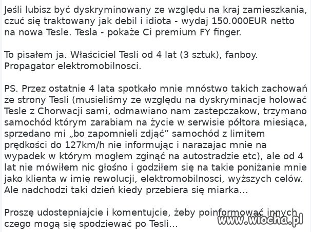 Tesla pod prąd
