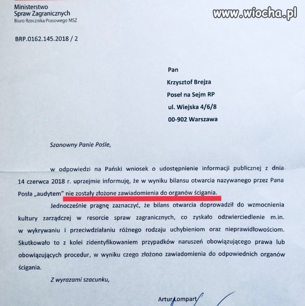 Wynik Audytu przeprowadzonego przez pis