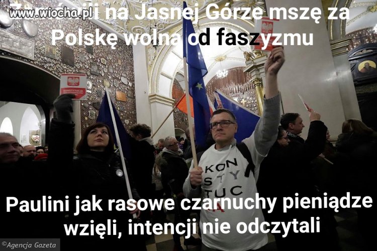 Katolswo broni faszyzm i hajlujących narodowców