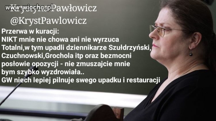 Szybko wyzdrowiała