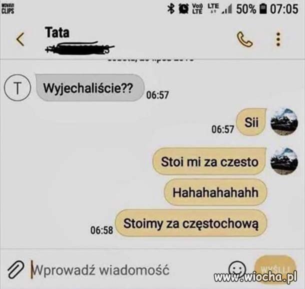 "Stoi mi za czesto"