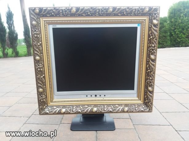 Ogłoszenie na olx, Monitor do komputera w ramie