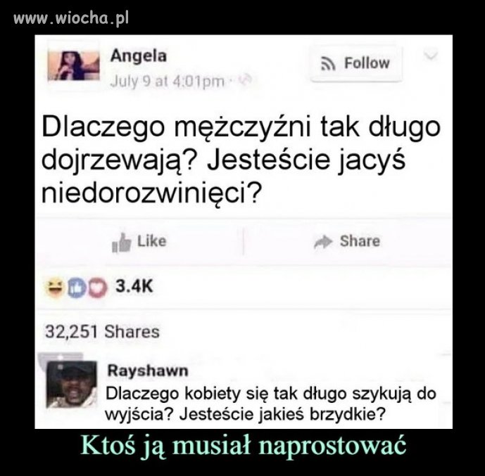 Ktoś ją musiał naprostować