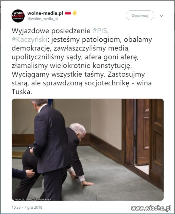 Przez 8 ostatnich lat