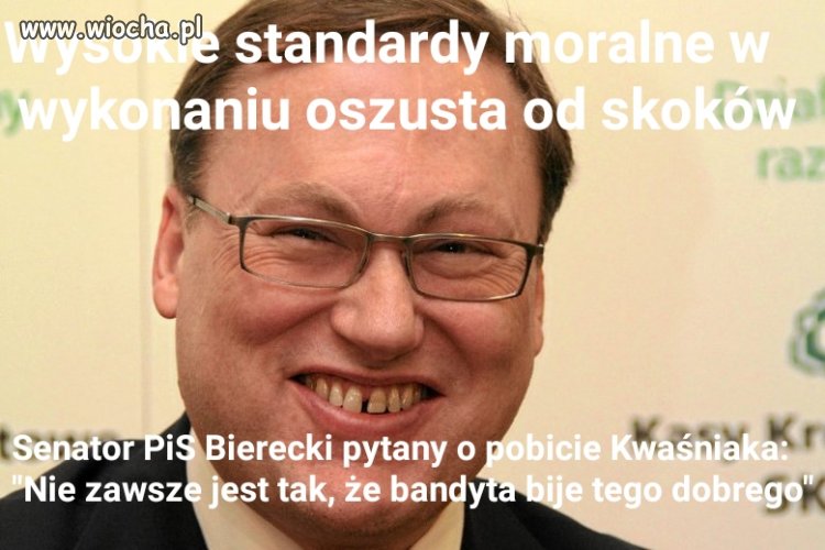 Prominent z pisu defekował ustami