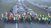 Korek na A2 w stronę Warszawy-protest rolników