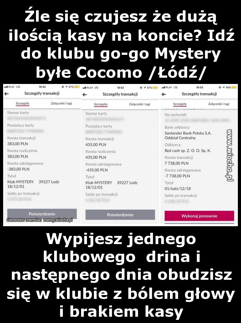 Źle się czujesz że dużą ilością kasy na koncie?