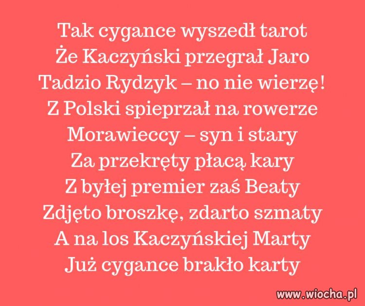  Przepowiednia na ten nadchodzący rok