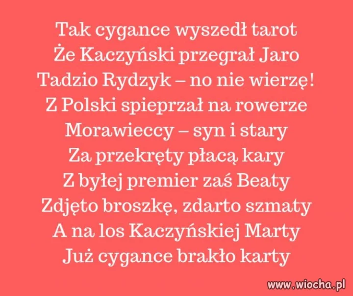  Przepowiednia na ten nadchodzący rok