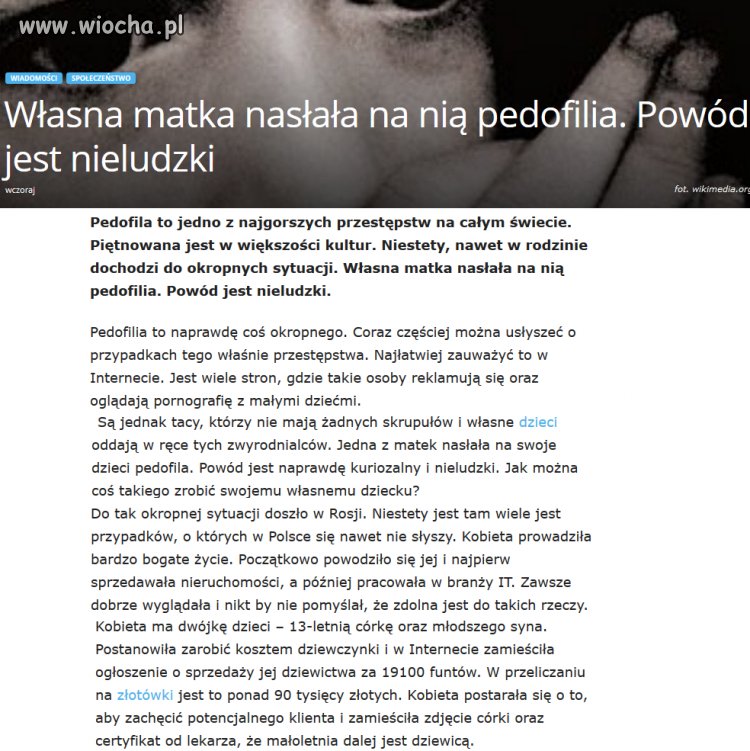 To jest zwykła k**wa, a nie matka...