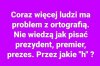 Problemy z ortografią ...