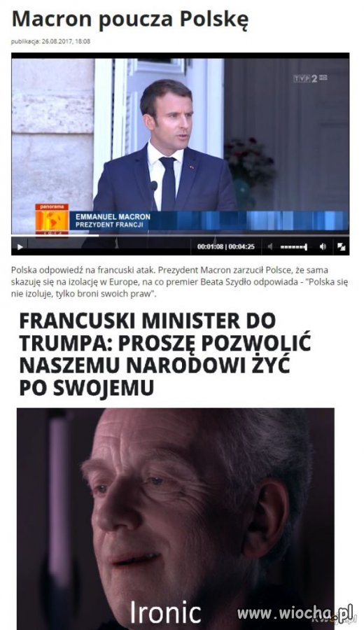 Macaron niech się zajmie swoim burdelem