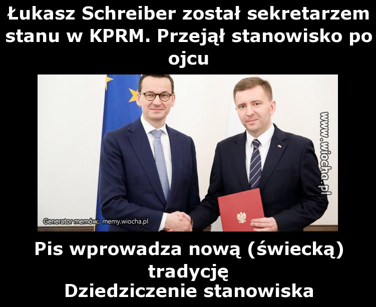 Łukasz Schreiber został sekretarzem stanu w KPRM.