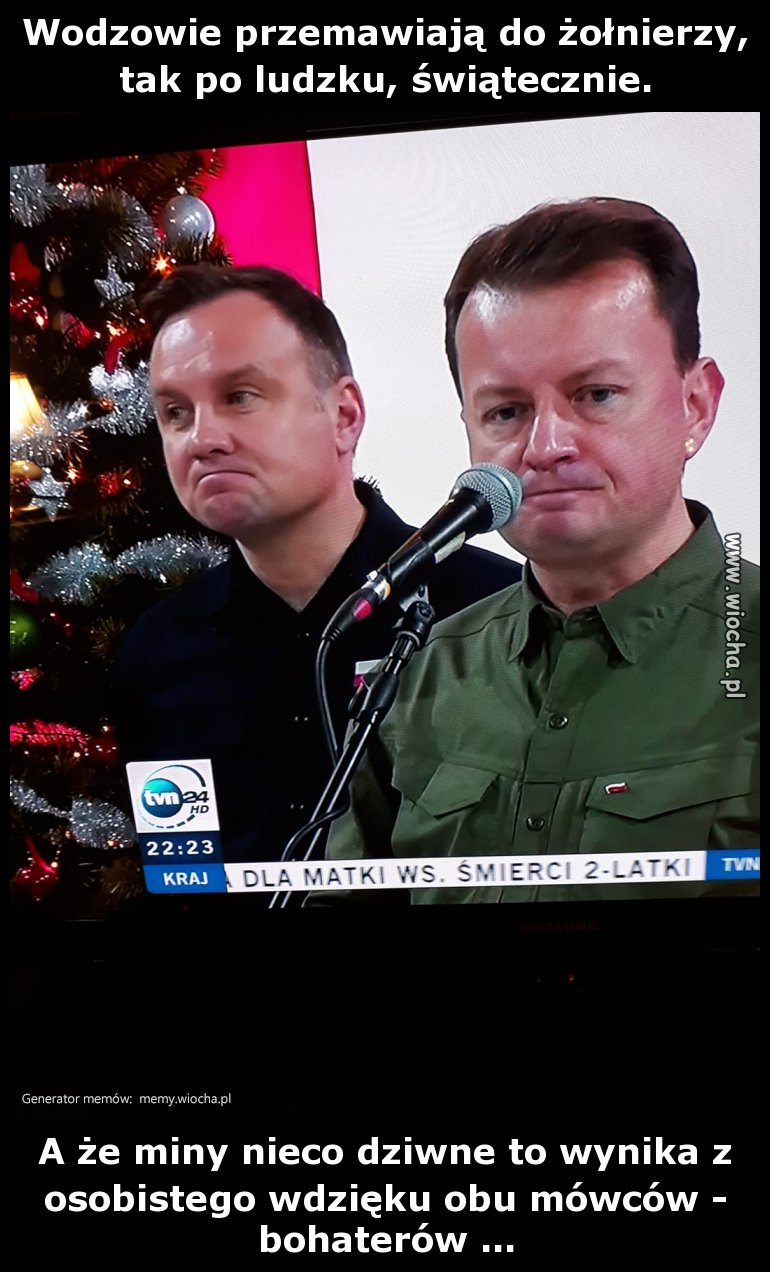Wodzowie przemawiają do żołnierzy, tak po ludzku,