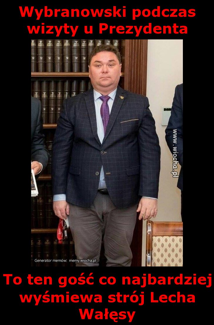 Wybranowski podczas wizyty u Marszałka Sejmu