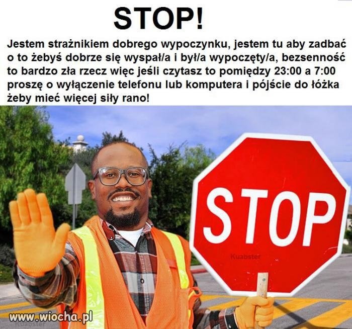 Spokojnie, tylko cię sprawdzam