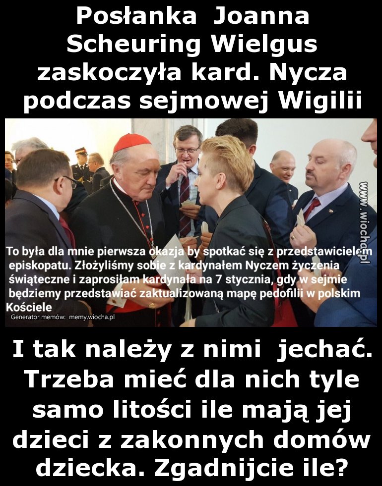 Posłanka  Joanna Scheuring Wielgus zaskoczyła