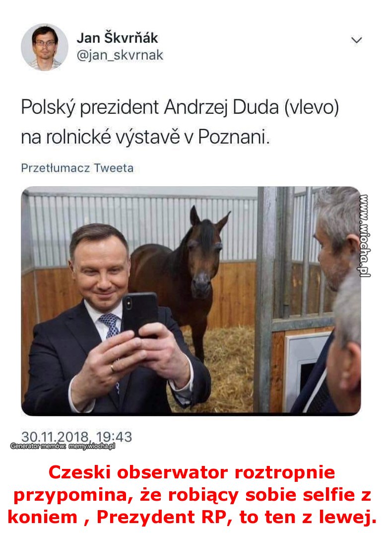 Czeski obserwator roztropnie przypomina, że