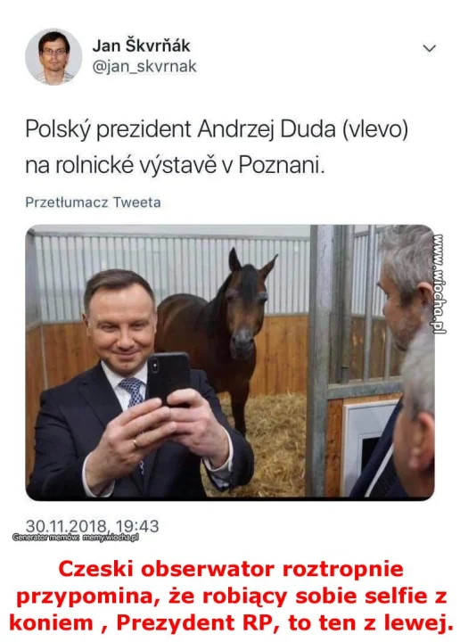 Czeski obserwator roztropnie przypomina, że