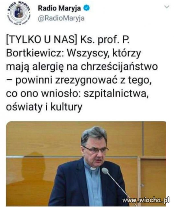 Z tych szpitali gdzie WOŚP kupił sprzęt też mamy nie korzystać?