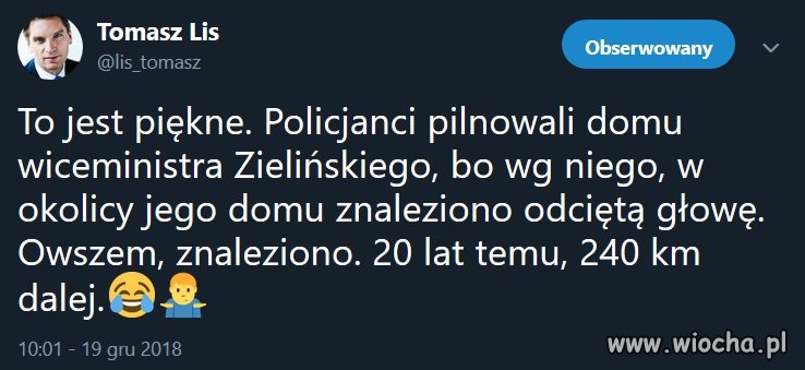 To była prawdopodobnie jego głowa.
