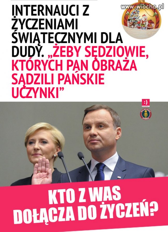 Życzenia dla prezydenta