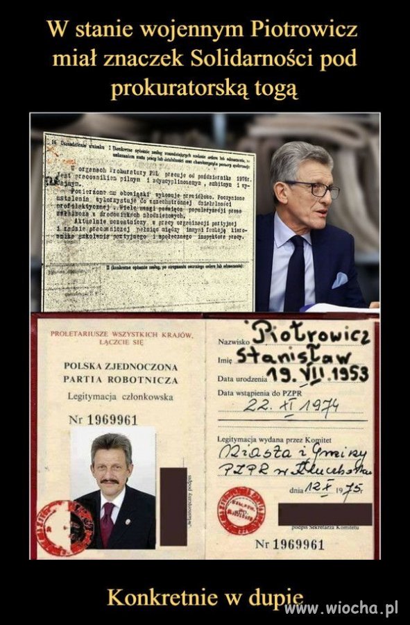 Zaraz się dowiemy że był internowany