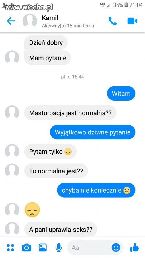 Takie tam rozmowy na Facebook 