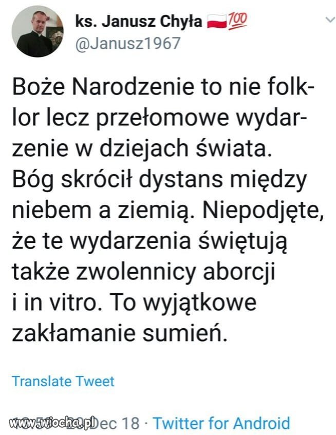 Niech rzuci kamieniem ten co jest bez grzechu...