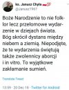 Niech rzuci kamieniem ten co jest bez grzechu...