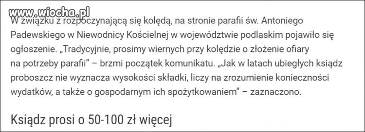 Ogłoszenie parafialne