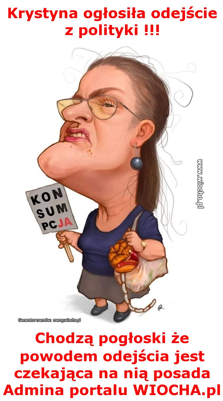 Krystyna ogłosiła odejście z polityki !!!