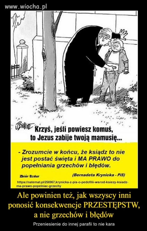 Księża pedofile powinni ponieść "prawdziwą" karę 