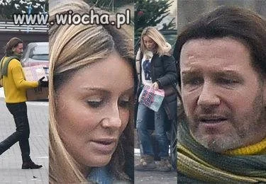 Niosą paczki do domu samotnej matki.