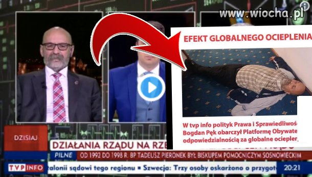 Specjalista od globalnego ocieplenia w TVP 