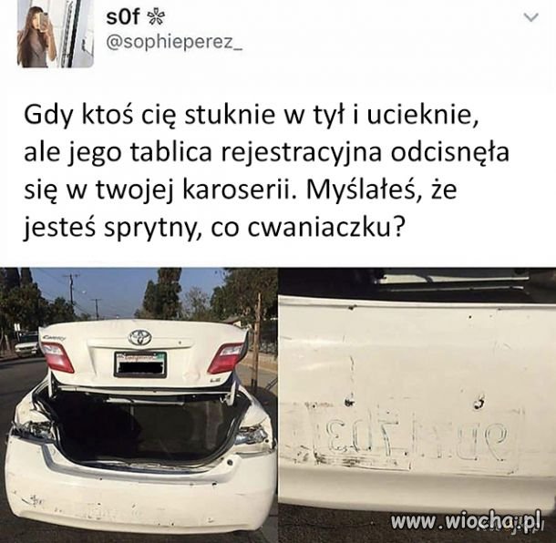 Gdy ktoś Ci wjedzie w tyłek